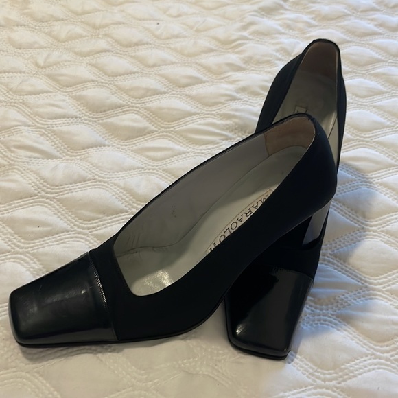 Lovely vintage Italian Maraolo black pumps size 36 1/2 (7 1/2) - Picture 2 of 12